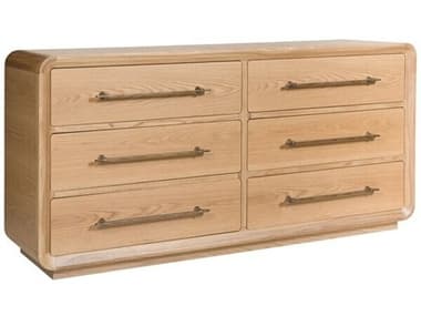 Vanguard Furniture Form 6-Drawers Brown Oak Wood Double Dresser VANP680DAT