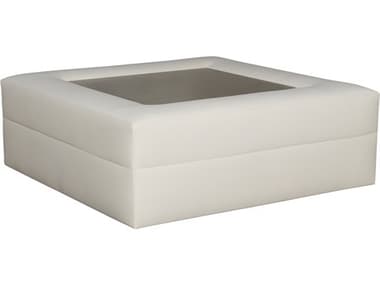 Vanguard Furniture Leone White Upholstered Ottoman VANT1V158BW