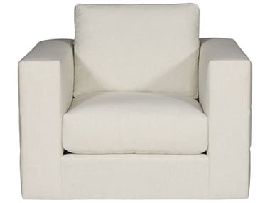 Vanguard Furniture Leone Ease Swivel White Fabric Accent Chair VANT1V158SW