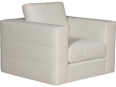 Vanguard Furniture Leone Ease Swivel White Fabric Accent Chair VANT1V158SW