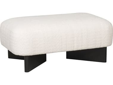 Vanguard Furniture Lola Ease White Upholstered Ottoman VANT1V166B