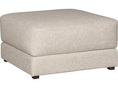 Vanguard Furniture Dove Jack Linen Fabric Beige Upholstered Ottoman VANT2V110B