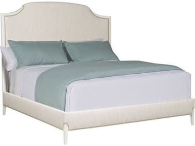 Vanguard Furniture Lillet White Maple Wood Upholstered King Panel Bed VANT2V1738KHF