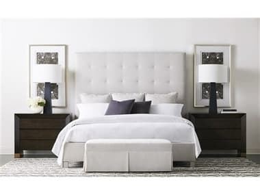 Vanguard Furniture Grace White Hardwood Upholstered King Panel Bed VANT563DKPF