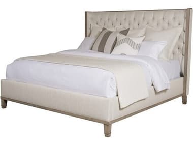 Vanguard Furniture Bowers Michael Weiss Brown Solid Wood Upholstered King Shelter Bed VANTW590KHF