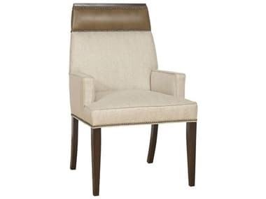 Vanguard Furniture Phelps Michael Weiss Hardwood Brown Upholstered Arm Dining Chair VANTW743A