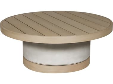 Vanguard Furniture Michael Weiss Tiburon Concrete Oyster Round Coffee Table VAOOW503C