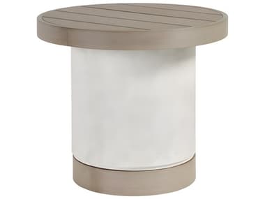 Vanguard Furniture Michael Weiss Tiburon Concrete Oyster Round End Table VAOOW503E1