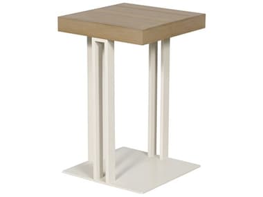 Vanguard Furniture Michael Weiss Montecito Aluminum White Shimmer Rectangular Accent Table VAOOW512E