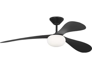 Visual Comfort Fan Drape Smart 58" Ceiling Fan VCF3DPSM58MBKD