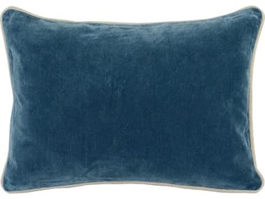 Villa by Classic Home Harriet Marine Blue Throw Pillow VCHV120646