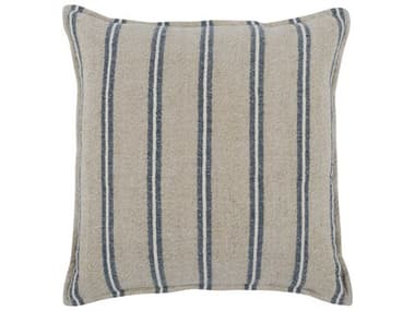 Villa by Classic Home Demi Natural Blue Throw Pillow VCHV240033