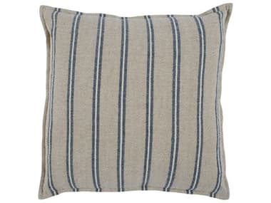 Villa by Classic Home Demi Natural Blue Throw Pillow VCHV240034