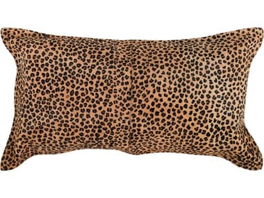 Villa by Classic Home Leopard Camel Black Throw Pillow VCHV240131