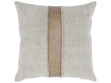 Villa by Classic Home Steam Taupe Natural Throw Pillow VCHV250013