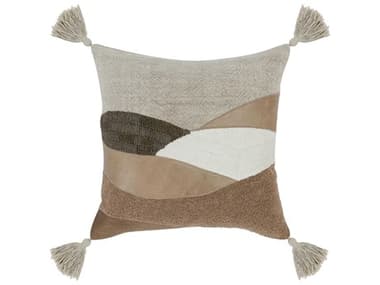 Villa by Classic Home Carve Brown Throw Pillow VCHV250018