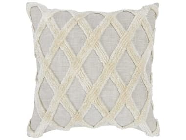 Villa by Classic Home Evangeline Natural Ivory Throw Pillow VCHV250031