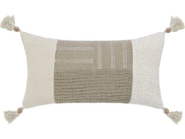 Villa by Classic Home Yasa Ivory Throw Pillow VCHV280046