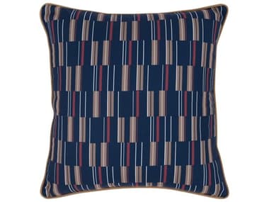 Villa by Classic Home Nantucket Blue Multicolor Throw Pillow VCHVO50007