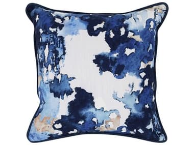 Villa by Classic Home Terranea Blue Throw Pillow VCHVO50012
