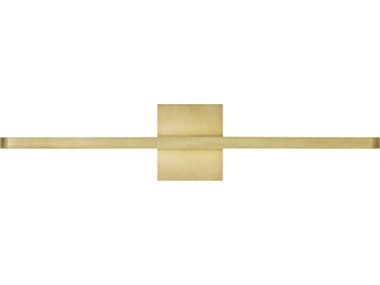 Visual Comfort Modern Banda 1-Light Natural Brass Vanity Light VCM700BCBND24NBLED930