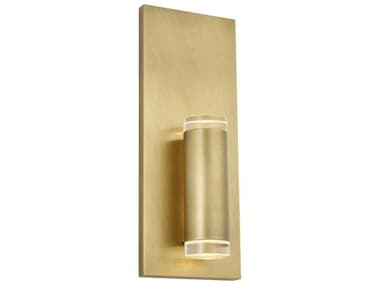 Visual Comfort Modern Dobson-II 12" Tall 1-Light Natural Brass Wall Sconce VCM700BCDBS1NB
