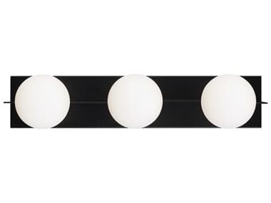 Visual Comfort Modern Orbel 3-Light Matte Black Vanity Light VCM700BCOBL3B