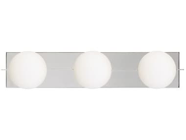 Visual Comfort Modern Orbel 3-Light Polished Nickel Vanity Light VCM700BCOBL3N