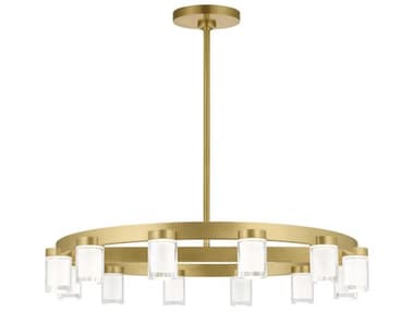 Visual Comfort Modern Esfera 32" Wide 12-Light Natural Brass Chandelier VCM700ESF32NB