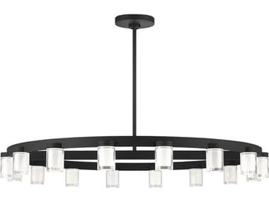 Visual Comfort Modern Esfera 44" Wide 16-Light Nightshade Black Chandelier VCM700ESF44B