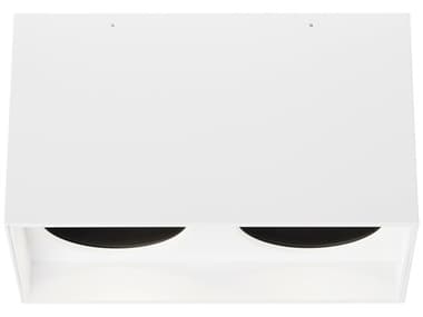 Visual Comfort Modern Exo 10" 2-Light Matte White Flush Mount VCM700FMEXOD6WW