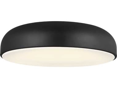Visual Comfort Modern Kosa 18" 1-Light Nightshade Black Pendant VCM700FMKOSA18BLED930