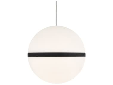 Visual Comfort Modern Hanea 1-Light Nightshade Black Globe Mini Pendant VCM700HNEB