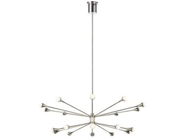 Visual Comfort Modern Lody 48" Wide 20-Light Polished Nickel Chandelier VCM700LDY20NLED930