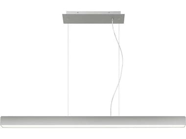 Visual Comfort Modern Knox 1-Light Satin Nickel Linear Island Pendant VCM700LSKNOXS