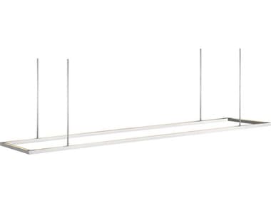 Visual Comfort Modern Stagger 1-Light Polished Stainless Steel Linear Island Pendant VCM700LSSTG84PSS