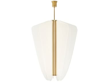 Visual Comfort Modern Nyra 42" 1-Light Plated Brass Pendant VCM700NYR42BR