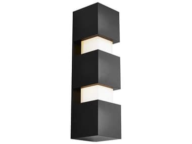 Visual Comfort Modern Leagan 17" Tall 1-Light Black Wall Sconce VCM700OWSQGE92717BUNV