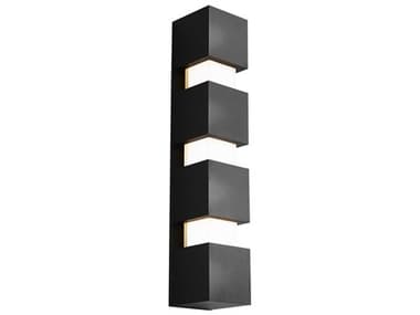 Visual Comfort Modern Leagan 24" Tall 1-Light Black Wall Sconce VCM700OWSQGE92724BUNV