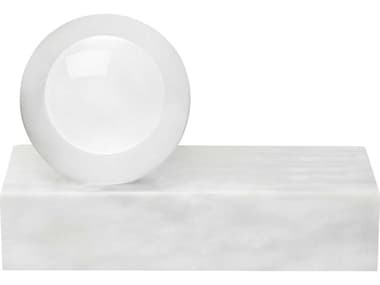 Visual Comfort Modern Mina White Marble Table Lamp VCM700PRTMINAWMLED927