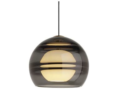 Visual Comfort Modern Sedona 6" 1-Light Aged Brass Black Globe Mini Pendant VCM700SDNKR
