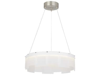 Visual Comfort Modern Stratos 1-Light White Round Pendant VCM700STR30FSLED927