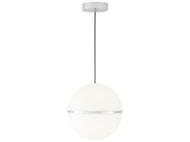 Visual Comfort Modern Hanea 13" 1-Light Chrome Globe Pendant VCM700TDHNE13CLED930