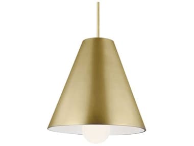 Visual Comfort Modern Joni 1-Light Plated Brass Pendant VCM700TDJNIBRLED930