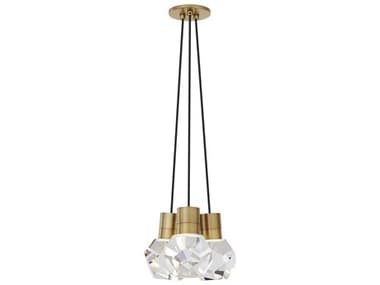 Visual Comfort Modern Kira Natural Brass Mini Pendant VCM700TDKIRAP3NB