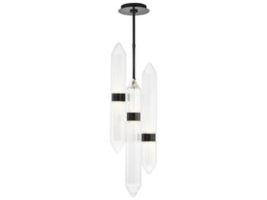 Visual Comfort Modern Langston 10" 3-Light Plated Dark Bronze Mini Pendant VCM700TDLGSN10PZ