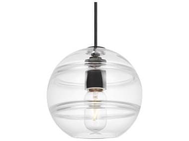 Visual Comfort Modern Sedona 1-Light White Black Globe Mini Pendant VCM700TDSDNGPCB