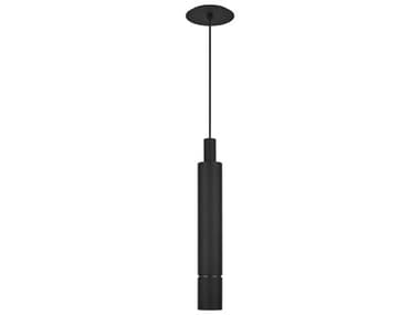 Visual Comfort Modern Sottile 3" 1-Light Nightshade Black Cylinder Mini Pendant VCM700TDSOT21BLED927