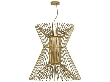 Visual Comfort Modern Syrma 1-Light Satin Gold Pendant VCM700TDSYRGPG