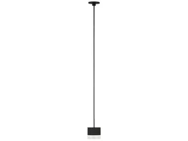 Visual Comfort Modern Gable 2" 1-Light Nightshade Black Round Mini Pendant VCM700TRSPAGBL1PBLED930